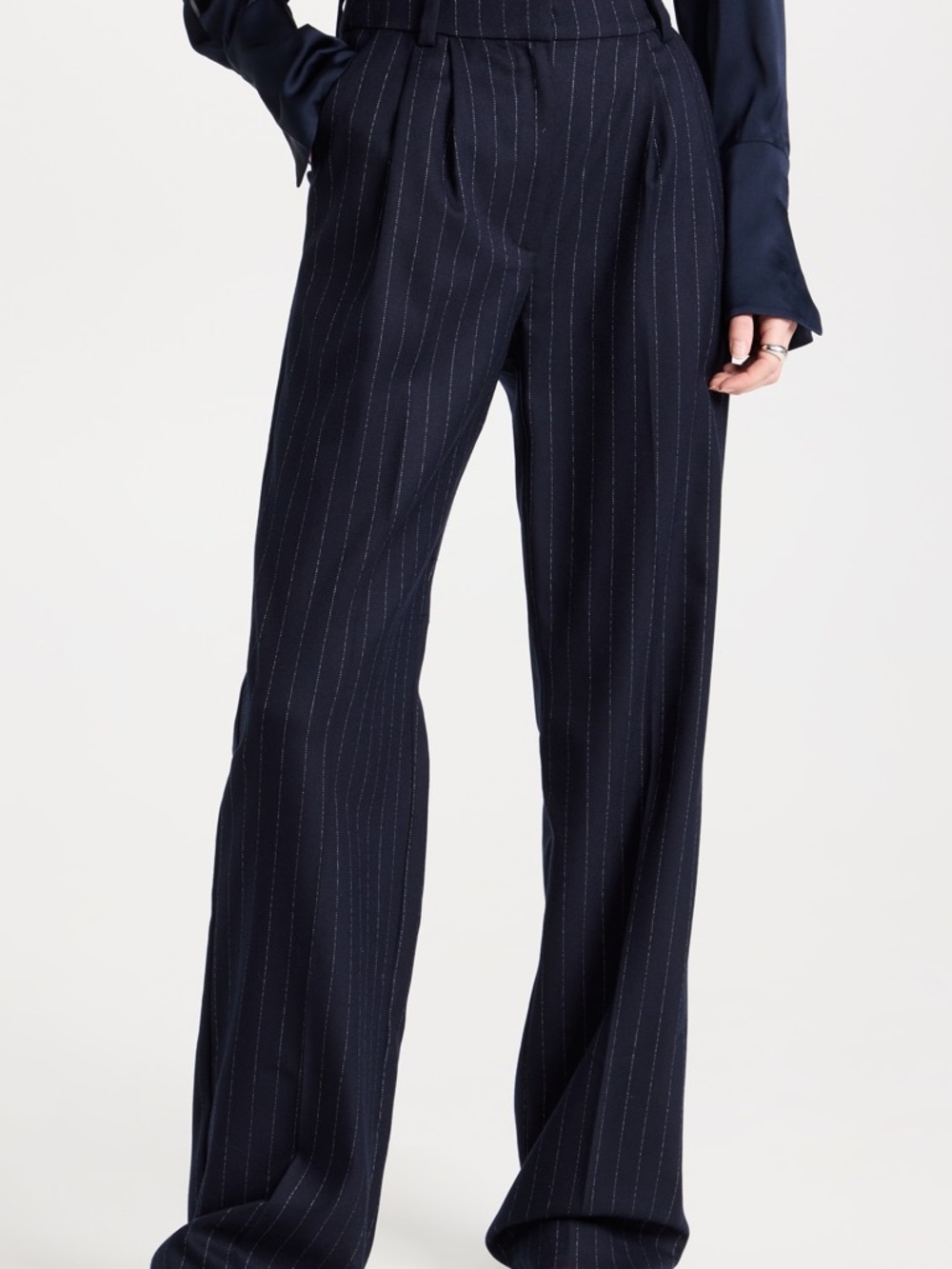 Favorite Daughter Navy Pinstripe Favorite Pant